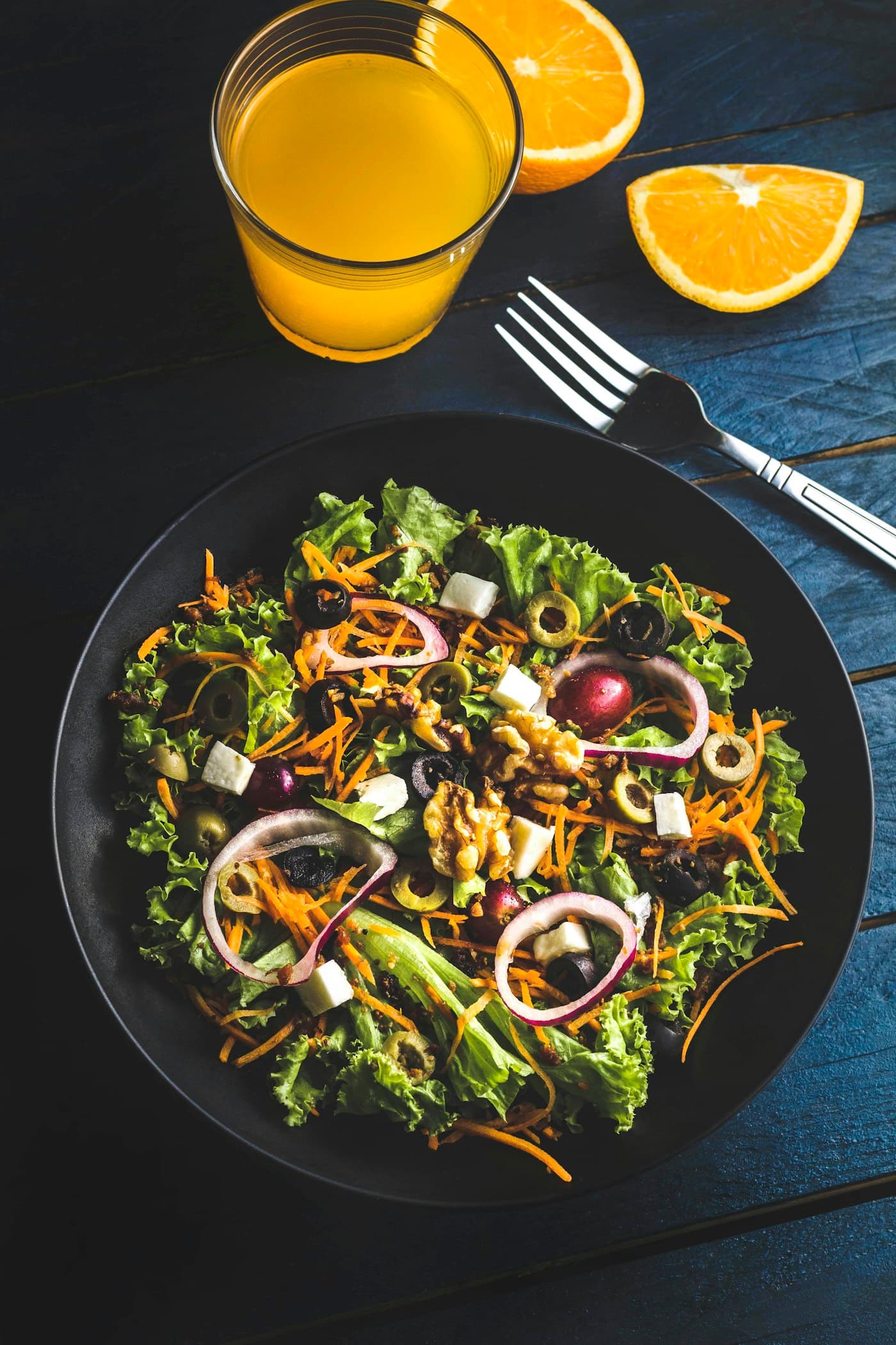 Lunch meal example: Vegetable Soup And Salad